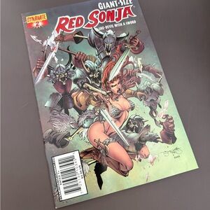 Dynamite Red Sonja Comic with Vibrant Cover Art
